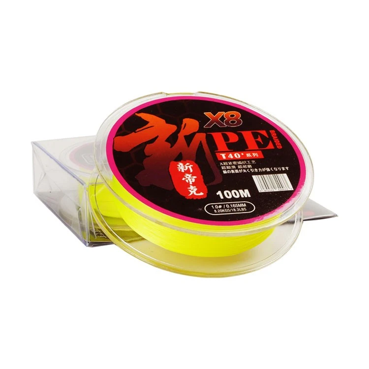 100% UHMWPE 8-strand Braided Fishing Line 100 Meter Packaging best